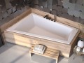 Badewanne Eckbadewanne Intima Duo Slim 170 x 125 cm links optional Kopfstütze