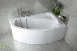 Badewanne Eckbadewanne Rima 160 x 100 cm rechts optional: Kopfstütze