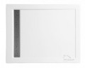 Duschwanne 100x80 x 5,5 cm West Duschtasse Brausewanne Rechteck (id: 153)