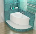 Badewanne Eckwanne Standard 130x85 cm links