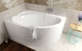 Badewanne Eckwanne Standard 130x85 cm links