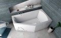 Badewanne Eckbadewanne Raumsparwanne Selena 150 x 90 cm rechts