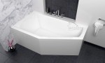 Badewanne Eckbadewanne Raumsparwanne Selena 150 x 90 cm links