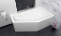 Badewanne Eckbadewanne Raumsparwanne Selena 150 x 90 cm rechts