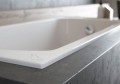 Badewanne Rechteck Einbauwanne Classic Slim 170x70 cm Acryl optional Styroporverkleidung Wannenträger (id: 1361)