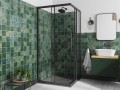 Duschkabine Duschabtrennung Modern black Viereck 80x80x190 cm Klarglas schwarz (id: 1374)