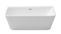 Freistehende Badewanne Vorwand-Badewanne Varya 170x80 cm Acryl Click-Clack optionale Farben (id: 1377)