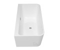 Freistehende Badewanne Vorwand-Badewanne Varya 150x75 cm Acryl Click-Clack optionale Farben (id: 1376)