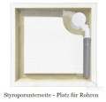 Duschwanne Viereck Competia black 80x80 cm Stein Effekt schwarz