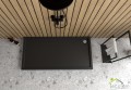 Duschwanne Rechteck Competia black Acryl 100x90 cm Stein Effekt schwarz