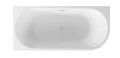 Freistehende Badewanne Badewanne Zoya 170x80 cm LINKS Acryl Siphon Click-Clack
