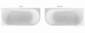 Freistehende Badewanne Badewanne Zoya 150x75 cm RECHTS Acryl Siphon Click-Clack
