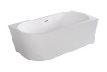 Freistehende Badewanne Badewanne Zoya 150x75 cm RECHTS Acryl Siphon Click-Clack