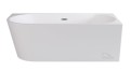 Freistehende Badewanne Badewanne Zoya 150x75 cm RECHTS Acryl Siphon Click-Clack