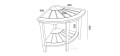 Freistehende Badewanne Standbadewanne Acryl 152x75 cm Adele Ab- und Überlauf + Ecktisch Bambus Costa (id: 1394)
