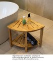 Freistehende Badewanne Standbadewanne Acryl 165x80 cm Adele Ab- und Überlauf + Ecktisch Bambus Costa (id: 1395)
