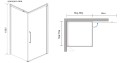 Duschkabine Viereck Duschabtrennung Echtglas GOLD Fresh-Line 90x90x200 cm Klarglas golden (id: 1398)