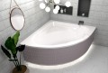Badewanne Eckbadewanne Mia 120x120 cm Acryl mit LED- Verkleidung (id: 1401)