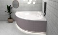 Badewanne Eckbadewanne Mia 130x130 cm Acryl mit LED- Verkleidung (id: 1402)