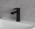 Waschtischarmatur Einhebelmischer Wasserhahn Sacramento schwarz matt Armatur black (id: 1410)