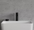 Waschtischarmatur Einhebelmischer Wasserhahn Sacramento schwarz matt Armatur black (id: 1410)