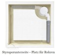 Duschwanne Viertelkreis Competia black 80x80 cm R55 Stein Effekt schwarz matt (id: 1423)