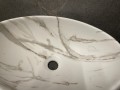 Aufsatzwaschbecken 48x34 cm Waschschale Lava Linda Steinmuster matt (id: 1432)