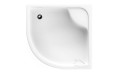 Duschwanne tief Doris 80x80x41 cm Viertelkreis mit Sitz optional: Schürze (id: 1430)