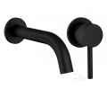 2-Loch Waschtischarmatur Lungo schwarz Unterputz Einhandmischer black matt (id: 1446)