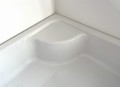 Duschwanne Viereck Dante mit Sitz 80x80 x 41 x 28 cm zum Verfliesen Siphon Click Clack