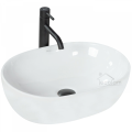 Aufsatzwaschbecken 48x34 cm Amelia Waschschale weiß Keramik (id: 1454)