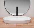 Einbauwaschbecken 59x40 cm Arleta Einbauwaschtisch weiß Keramik (id: 1459)