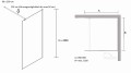 WALK IN Duschkabine transparent Easy-IN Duschabtrennung 90x200 cm Duschwand chrom (id: 1461)
