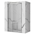 Nischentür Duschtür 80x190 cm Alex Duschkabine chrom (id: 1467)
