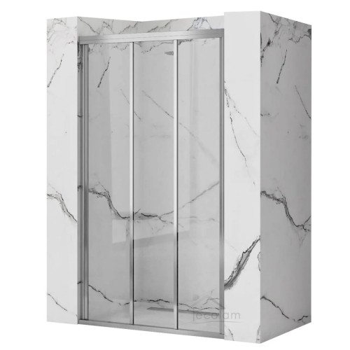 Nischentür Duschtür 80x190 cm Alex Duschkabine chrom (id: 1467)