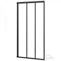 Nischentür Duschtür 90x190 cm Alex Duschkabine schwarz (id: 1472)
