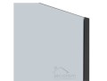 WALK IN Duschkabine transparent Easy-IN Duschabtrennung 120x200 cm Duschwand schwarz (id: 1477)