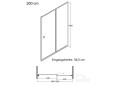Nischentür Klarglas Duschtür Duo Slide 100x195 cm Duschkabine transparent (id: 1481)