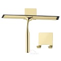 Badwischer 25 cm golden Duschabzieher Abzieher Fensterwischer Glasabzieher Edelstahl