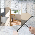 Badwischer 25 cm silbern chrom Duschabzieher Abzieher Fensterwischer Glasabzieher Edelstahl