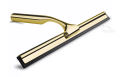Duschkabine bodengleiche Dusche Schiebetür Solar gold Klarglas transparent 100x80x195 cm + Duschabzieher golden (id: 1513)