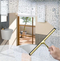 Duschkabine bodengleiche Dusche Schiebetür Solar gold Klarglas transparent 100x80x195 cm + Duschabzieher golden (id: 1513)