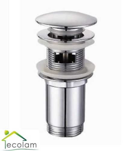 Click Clack Ablaufventil für Waschtisch Waschbecken Druckfunktion Push Up Chrom