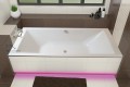 Badewanne Acrylwanne Rechteck Tami 200 x 90 cm LED-Styroporverkleidung