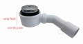 Ablaufgarnitur für Duschwanne extra flach 58 mm Siphon Ø 50 mm Ablauf