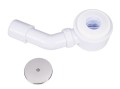 Ablaufgarnitur für Duschwanne extra flach 58 mm Siphon Ø 50 mm Ablauf