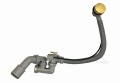 ABLAUFGARNITUR FÜR BADEWANNE SIPHON Ø 52 MM golden gold Länge 57 cm