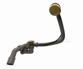 ABLAUFGARNITUR FÜR BADEWANNE SIPHON Ø 52 MM golden gold Länge 57 cm