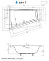 Badewanne Eckbadewanne Trapezwanne Intima Duo 180 x 125 cm links