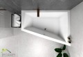 Badewanne Eckbadewanne Trapezwanne Intima Duo 180 x 125 cm rechts